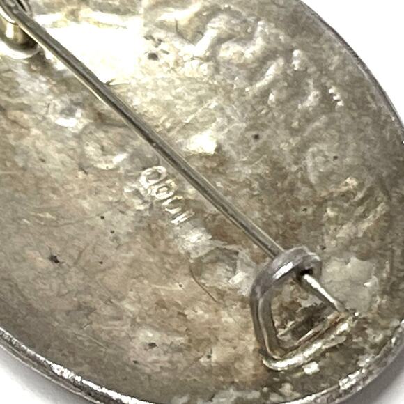 Vintage Brooch 1000 Pure Silver Filigreed Fine Jewelry JU20 - Picture 4 of 5